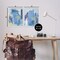 Stupell Industries Blue Abstract with Yellow 2pc Framed Giclee Wall Art Set Design by Melissa Wang